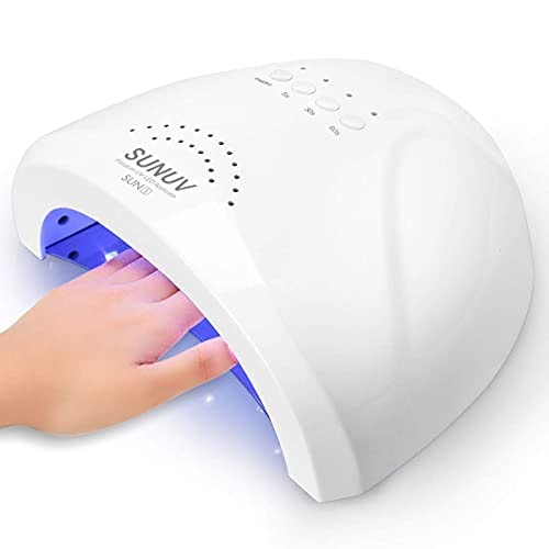 AORAEM LED Nail Lamp 3W LED Nail Light for Gel Nails Flash Cure Gel Nail  Polish